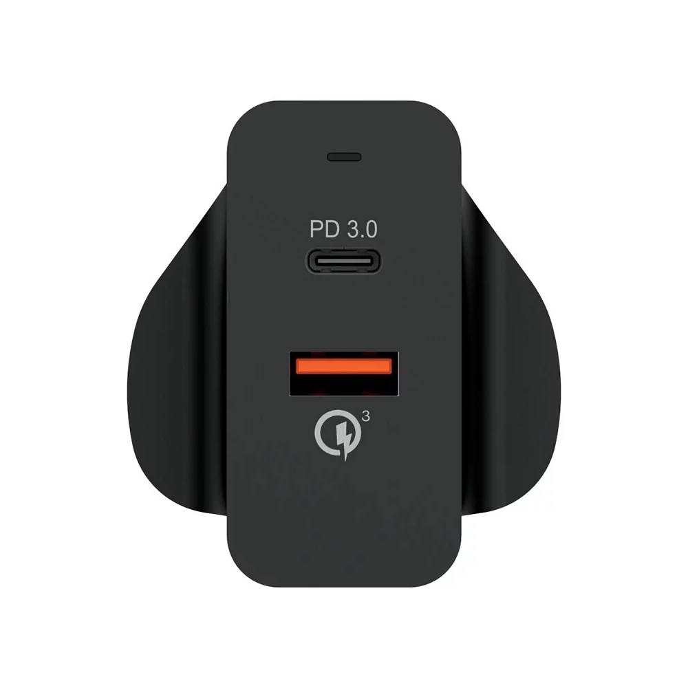 Dual Port 36W PD & QC 3.0 USB充電器丨雙端口丨黑色丨Verbatim丨中國製造丨66390