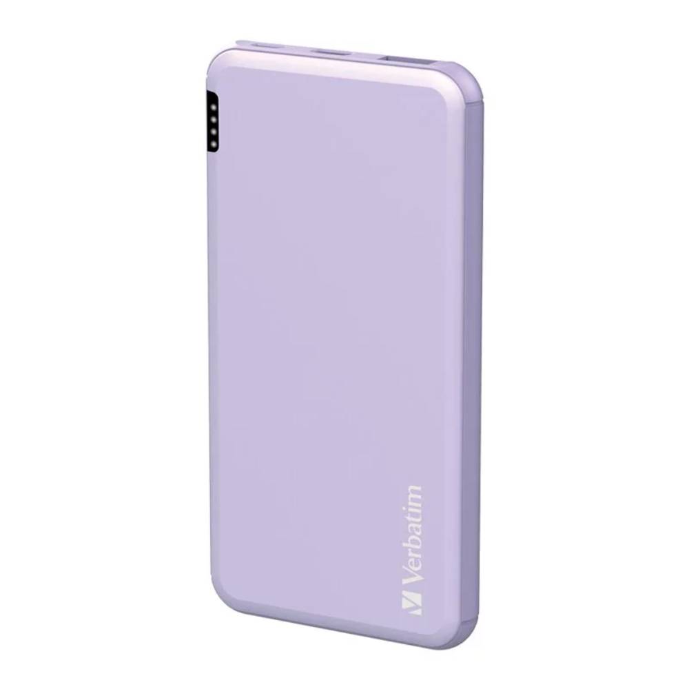 10000mAh PD & QC 3.0 流動充電池丨超輕特薄丨紫色丨Verbatim丨66441