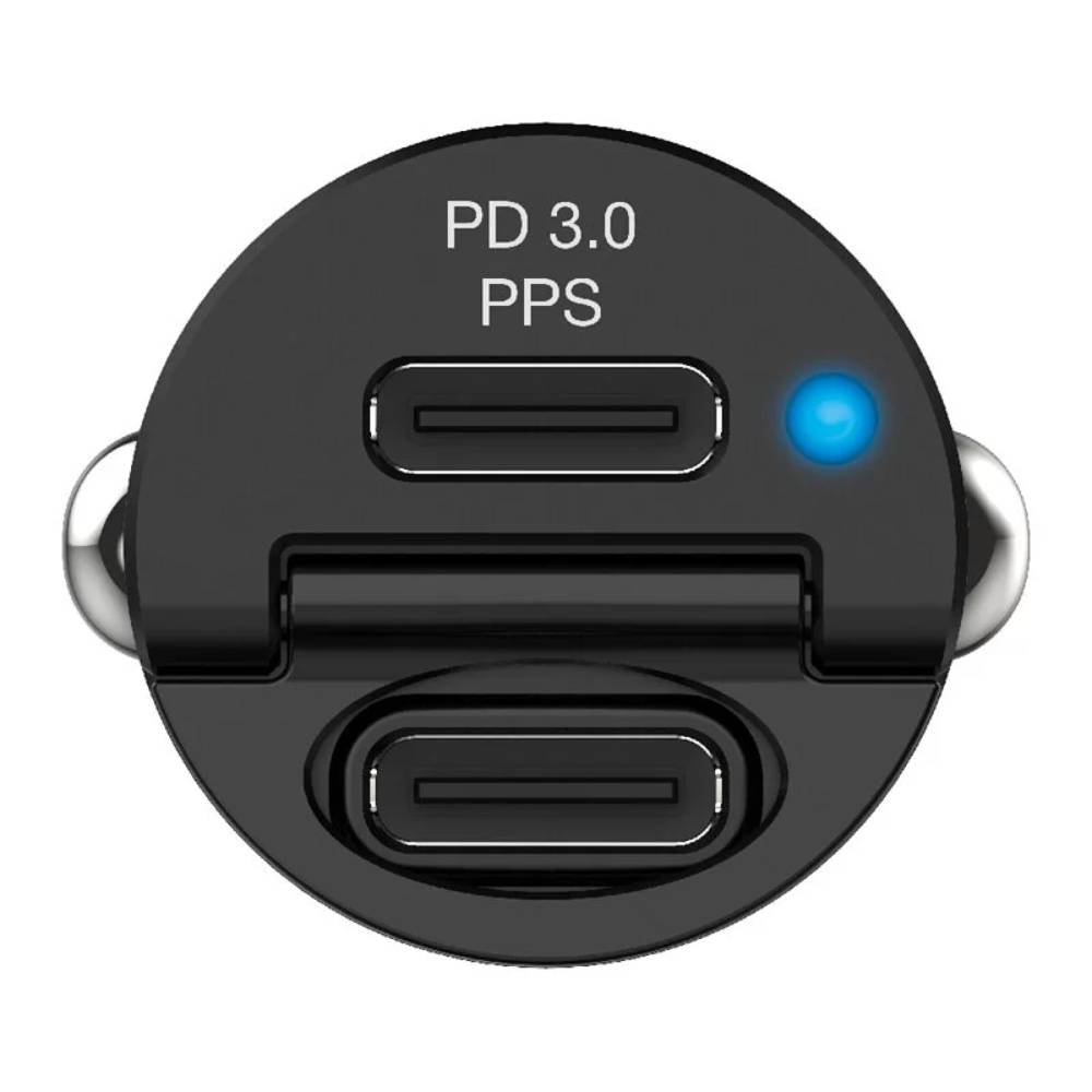 雙端口30W Type C PD & QC 3.0丨迷你汽車充電器丨車充丨Verbatim丨中國製造丨66524