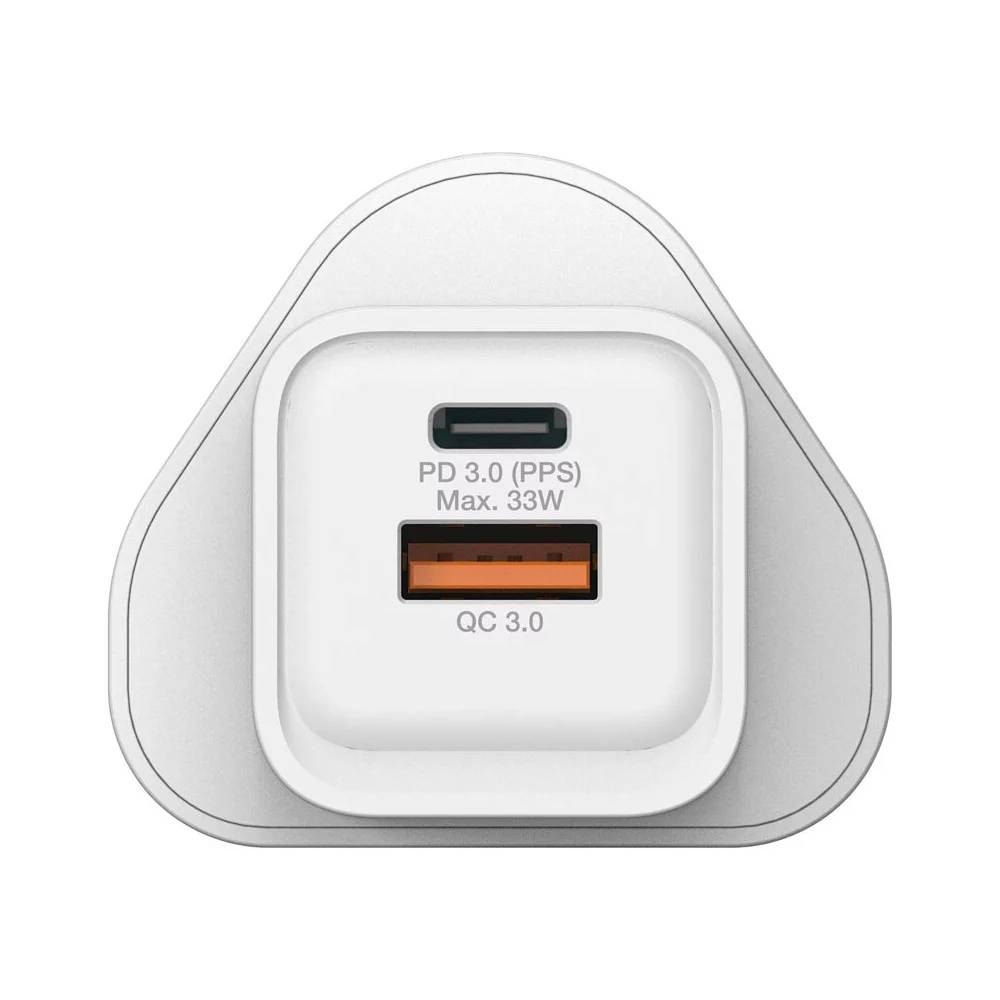2 Port 33W PD & QC 3.0 GaN充電器丨雙端口丨白色丨Verbatim丨中國製造丨66791